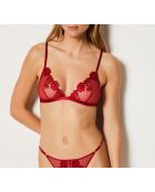 Sujetador inalámbrico casual rojo W24