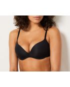 Weicher 360°-Push-up-BH ohne Bügel, schwarz