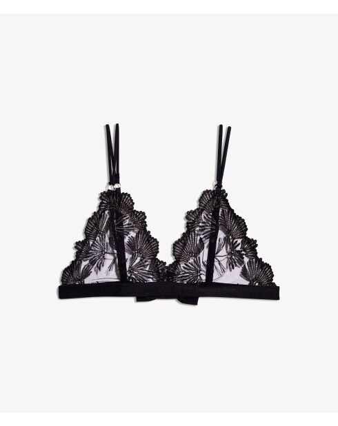 Soutien-gorge sans armatures Palmes noir