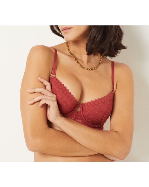 Sujetador con aros n°4 Diamant terracotta