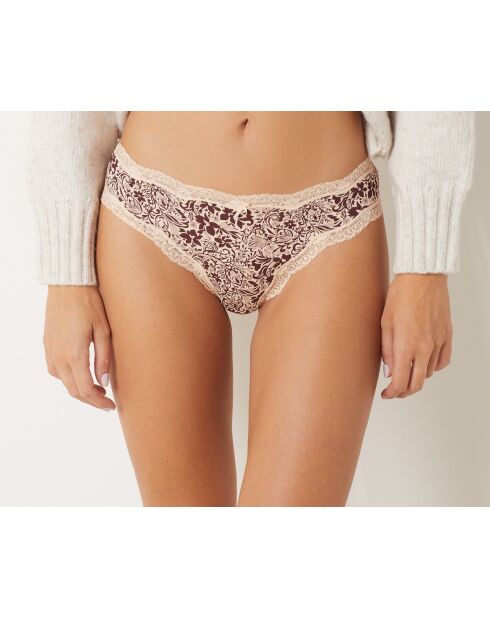 Set aus 3 Slips Lolla Amarante Burgunderrot