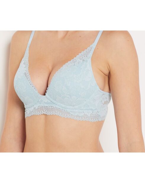 Blauer Push-up-BH ohne Bügel von Cosy Wireless