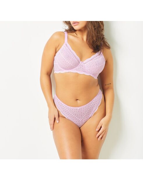 Sujetador minimizador con aros Idole pink