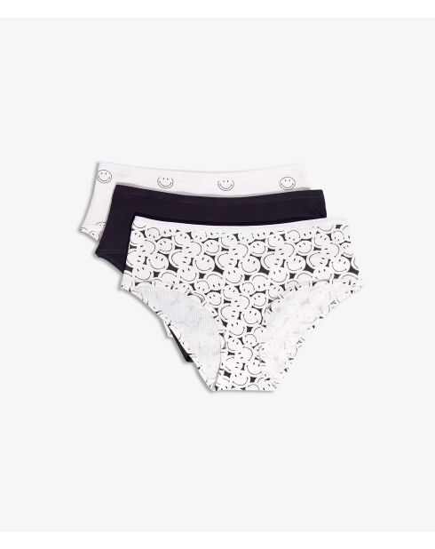 Set van 3 veelkleurige John Smiley shorties