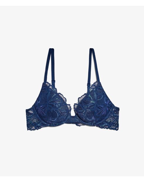 Reflet mitternachtsblauer Push-up-BH mit Bügel