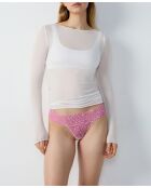 String Sweet Print W25 wit/roze