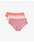 Pack de 3 pantalones cortos Jackie Lace Tendresse multicolores