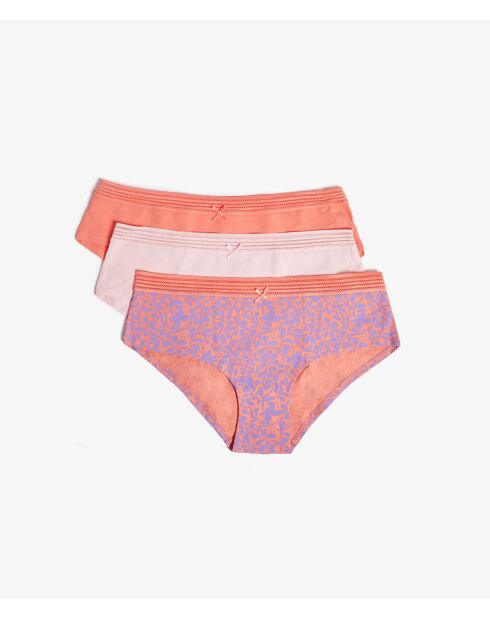 Confezione da 3 shorts multicolori Jackie Lace Tendresse