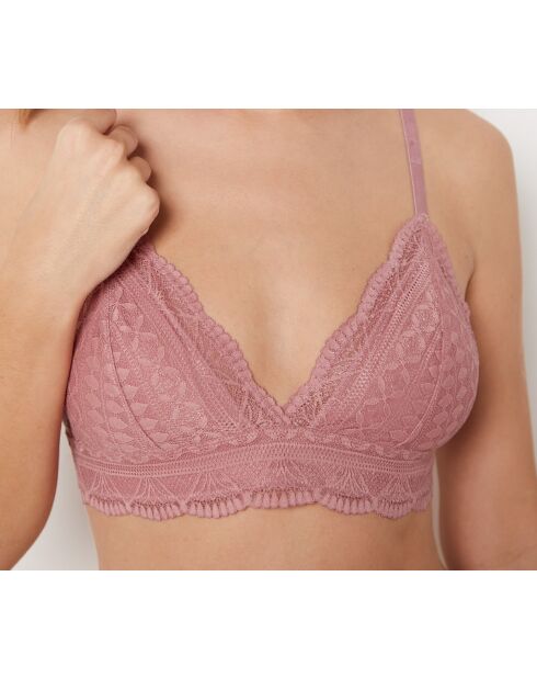 Abnehmbarer Bügel-BH Idole n°8 in Rosa mit abnehmbarem Polster