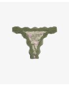 Grüner Tanga Florish aus Tannenholz