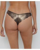 Tanga Idol marrón/dorado