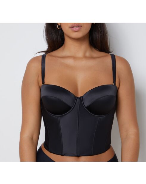 Sujetador negro con aros Convoitise