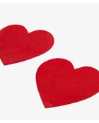 Cubrepezones Petales Glitter Red