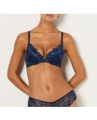 Reflet mitternachtsblauer Push-up-BH mit Bügel