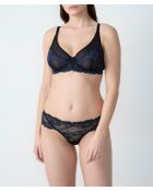 Mitternachtsblauer Tänzer-BH mit Bügel