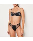 Antracietkleurige beugelbeha nr. 9 Twist