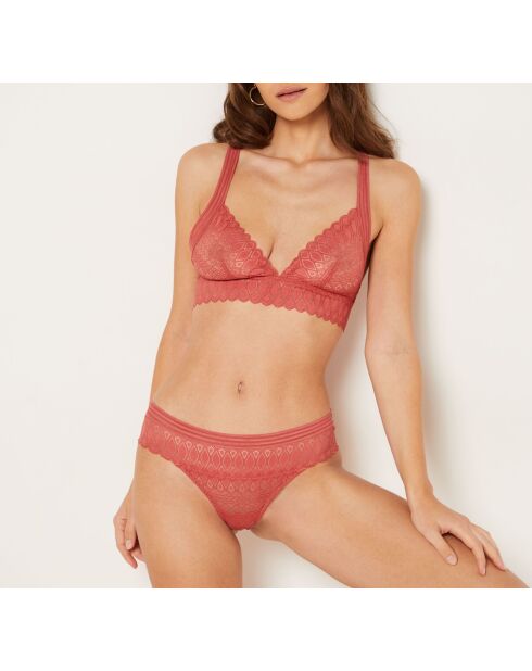 Shorty Gravure terracotta