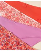 Lot de 4 culottes Silane rouges