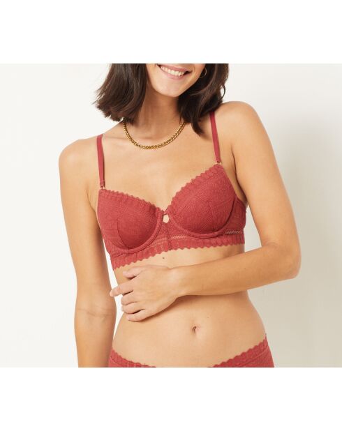 Sujetador con aros n°4 Diamant terracotta