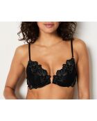 Palmes zwarte push-up bh met beugel