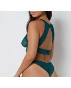 Soutien-gorge sans armatures Gravure vert sapin