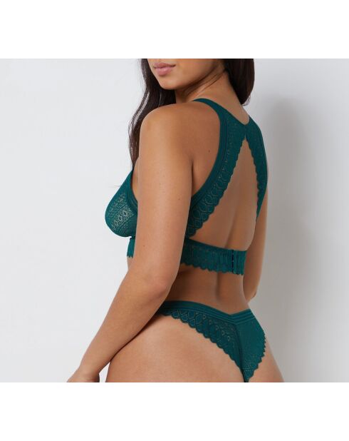 Soutien-gorge sans armatures Gravure vert sapin
