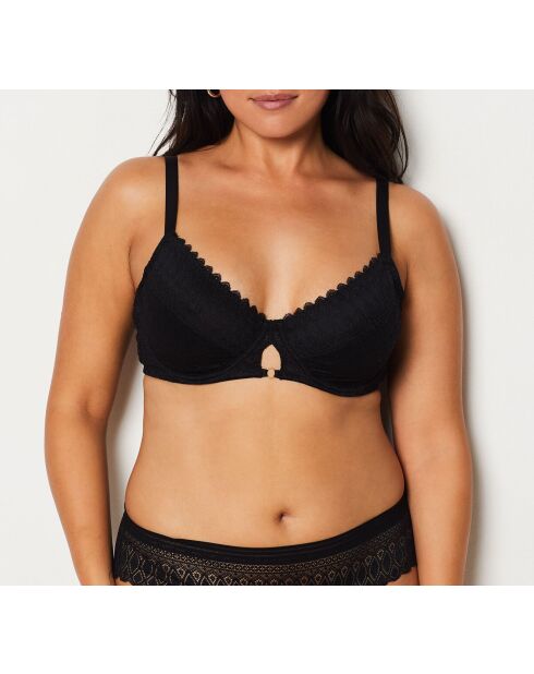 Soutien-gorge Minimizer avec armatures Gravure noir