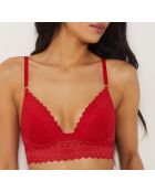 Push-up-BH mit Bügel Rote Gravur