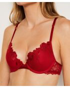 Push-up-BH mit Bügel Casual W24 rot