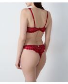 Soutien-gorge avec armatures n°7 La Chamade rouge