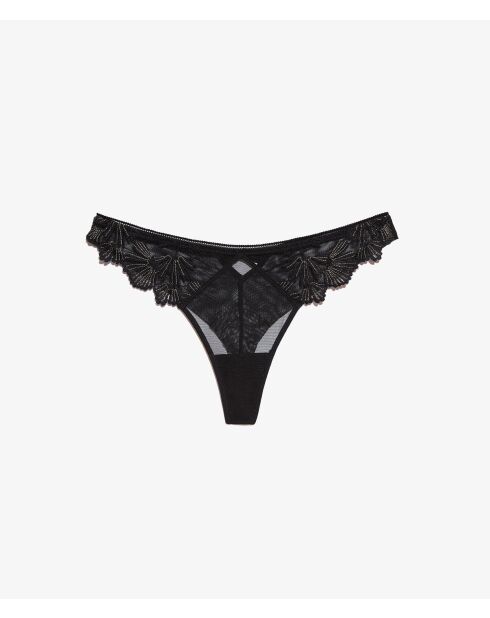 Tanga Palmes noir