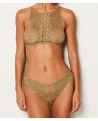 Tanga Story de color caqui y oliva