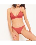 Sujetador sin aros en terracota Diamant