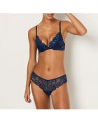 Reflet mitternachtsblauer Push-up-BH mit Bügel