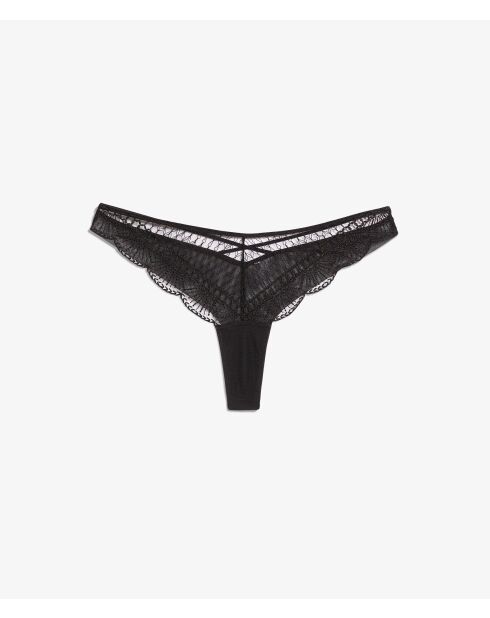 Tanga Rosace negro