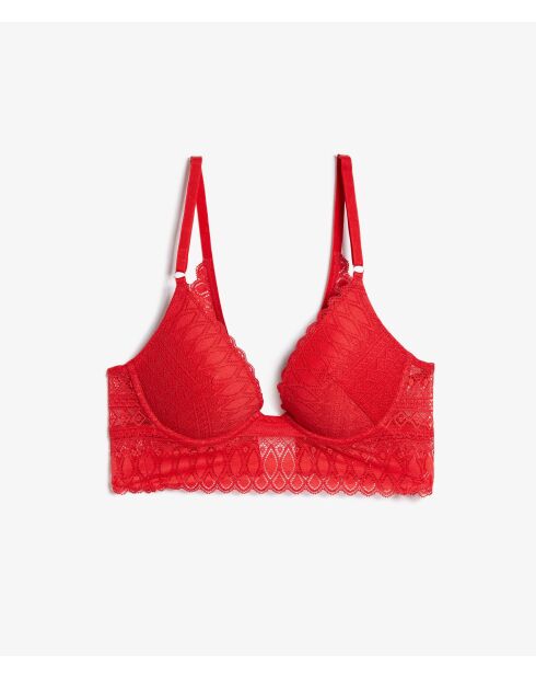 Push-up-BH mit Bügel Rote Gravur