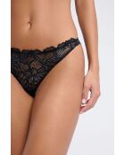 Schwarz/blauer reflektierender Tanga