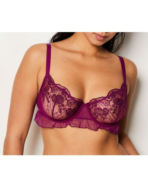 Sujetador con aros n°9 Poesie cassis