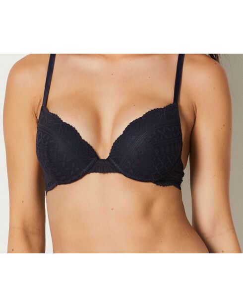 Idole antracietkleurige push-up bh met beugel nr. 2