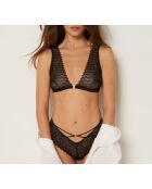 Intensiver schwarzer Bügel-BH