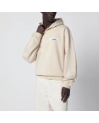 Beige hoodie van grosgrain