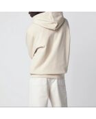 Beige hoodie van grosgrain