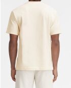 T-shirt gros grain beige