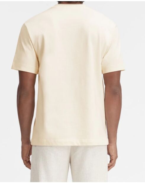 T-shirt gros grain beige