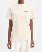 T-shirt gros grain beige