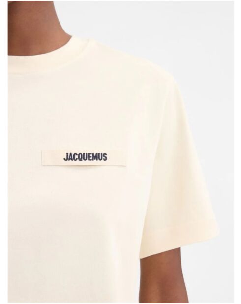 T-shirt gros grain beige