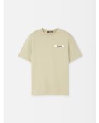 Hellgrünes Rips-T-Shirt