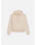 Felpa con cappuccio classica beige