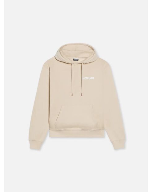 Beiger klassischer Hoodie