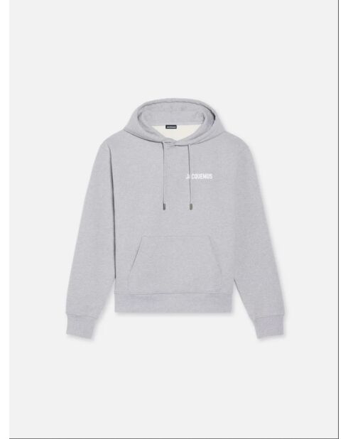 Klassischer grauer Hoodie